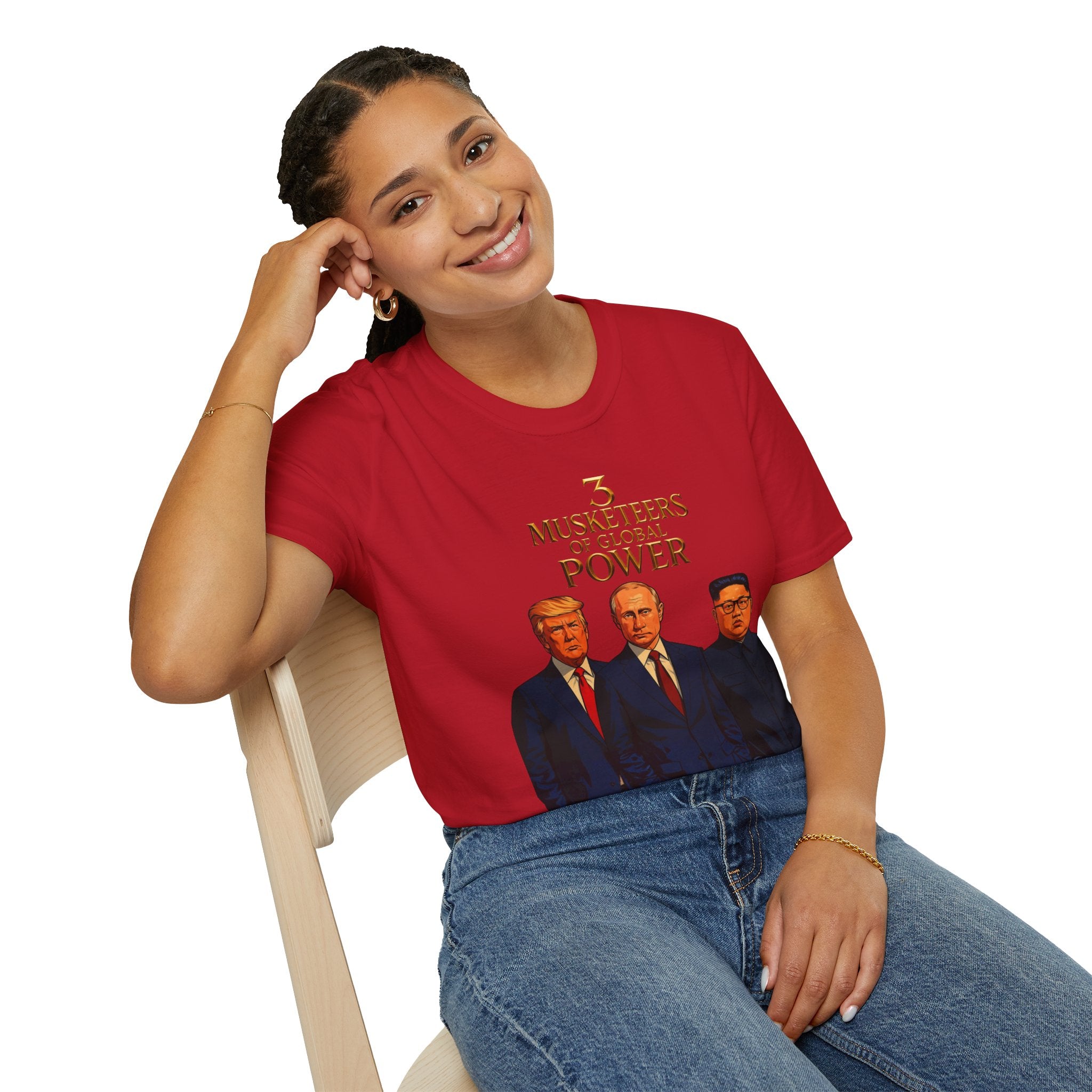 Funny Donald Trump Kim Putin T-Shirt Unique Unisex Softstyle Gift Men Woman Tee
