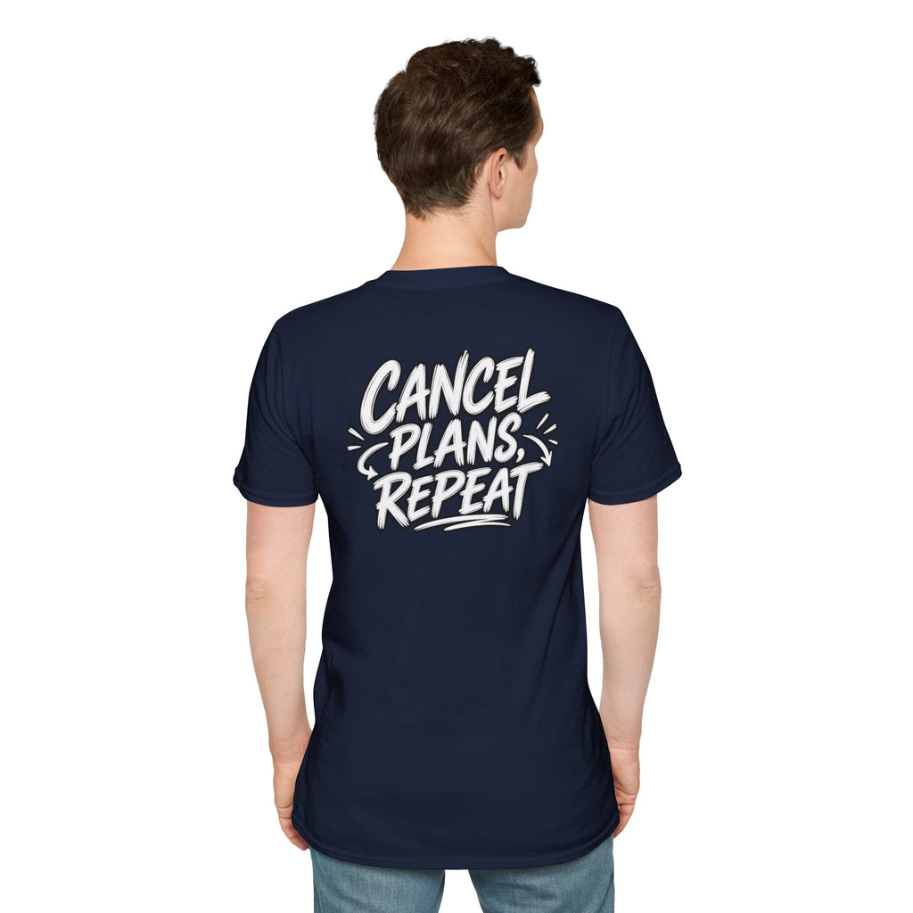 Introvert Shirt Cancel Plans Repeat Funny Dark Humor Sarcastic Graphic Tee Funny Office Tshirt