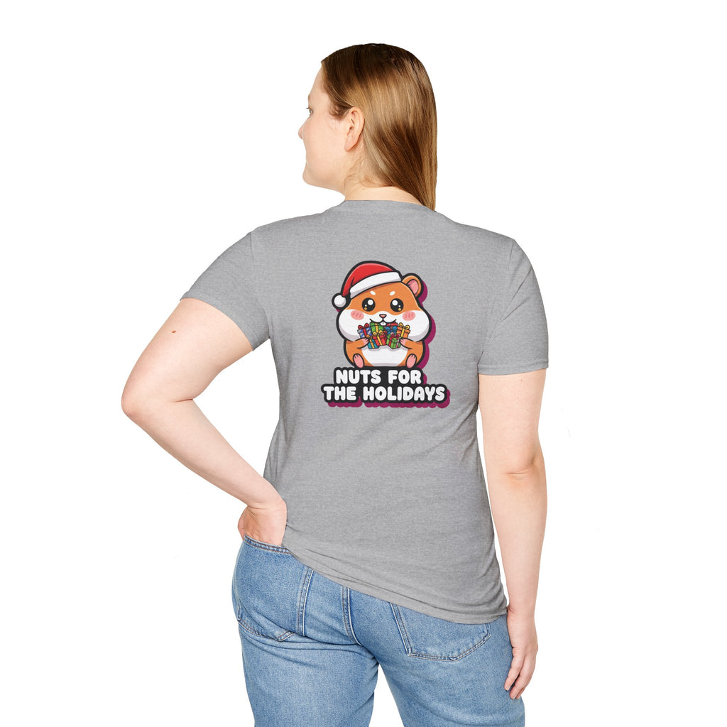 Cute Christmas Shirt Nuts For The Holidays Funny Animal Unisex Softstyle Tee Christmas Gift