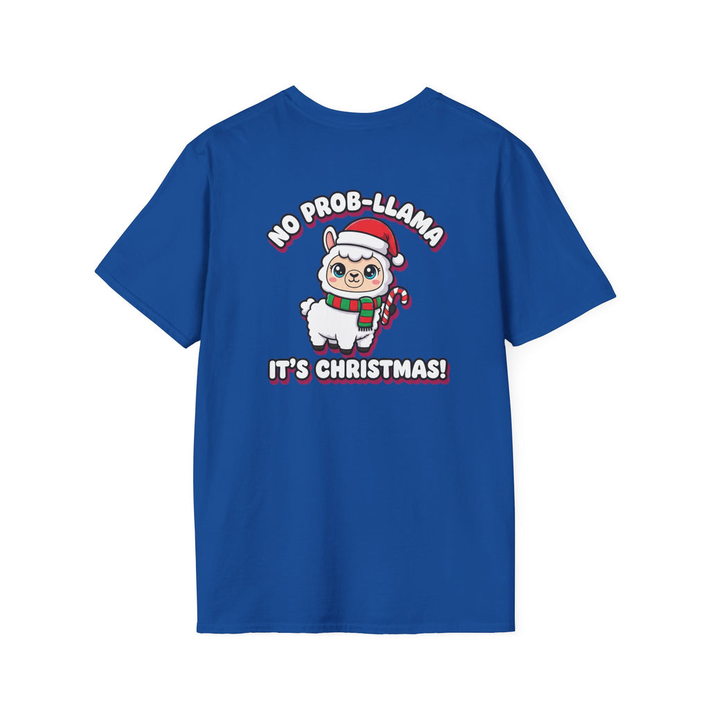 Cute Christmas Shirt No Prob Llama Its Christmas Funny Animal Unisex Softstyle Tee Christmas Gift