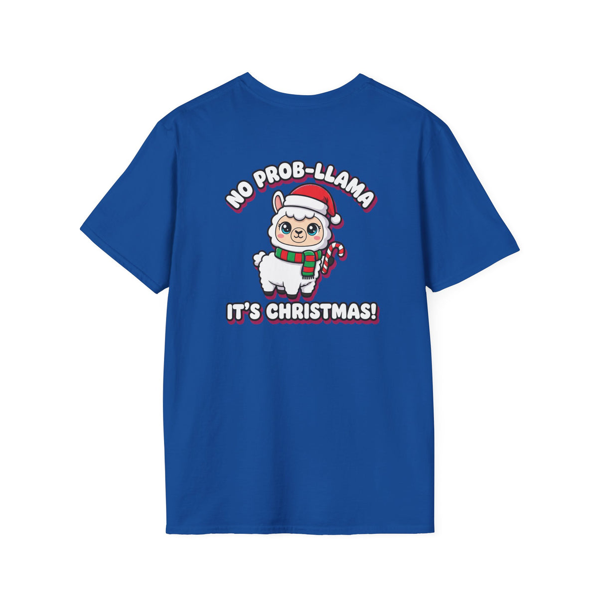 Cute Christmas Shirt No Prob Llama Its Christmas Funny Animal Unisex Softstyle Tee Christmas Gift