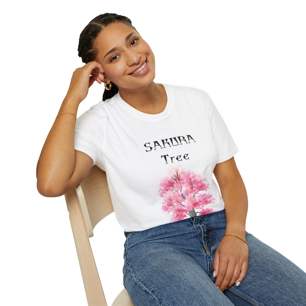 Sakura T-Shirt Japanese Art Shirt Unisex Softstyle Cherry Blossom Flower T-shirt