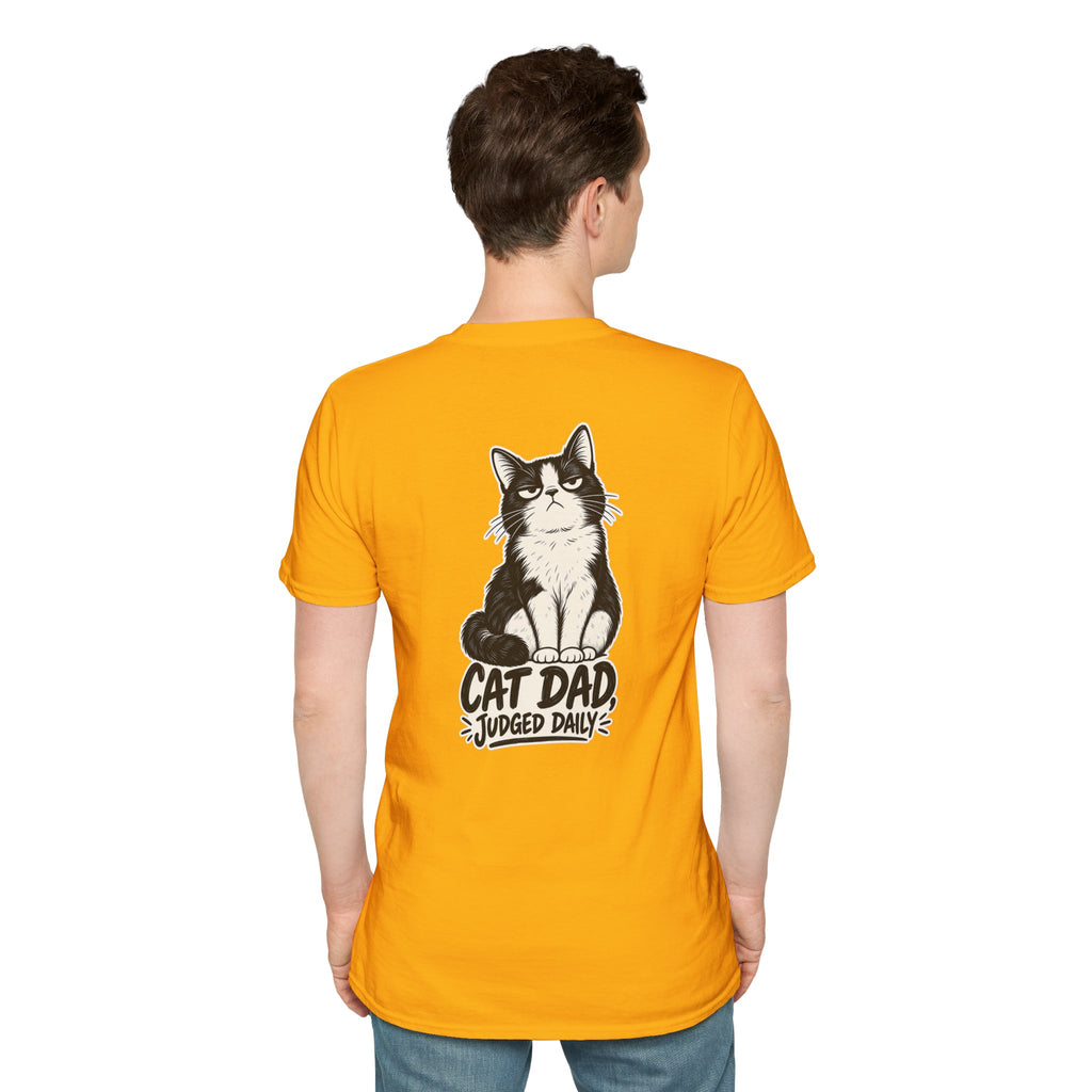 Cat Dad Shirt Judged Daily Funny Cat Lover Graphic Tee Dark Humor Tee Unique Gift Funny Tshirt
