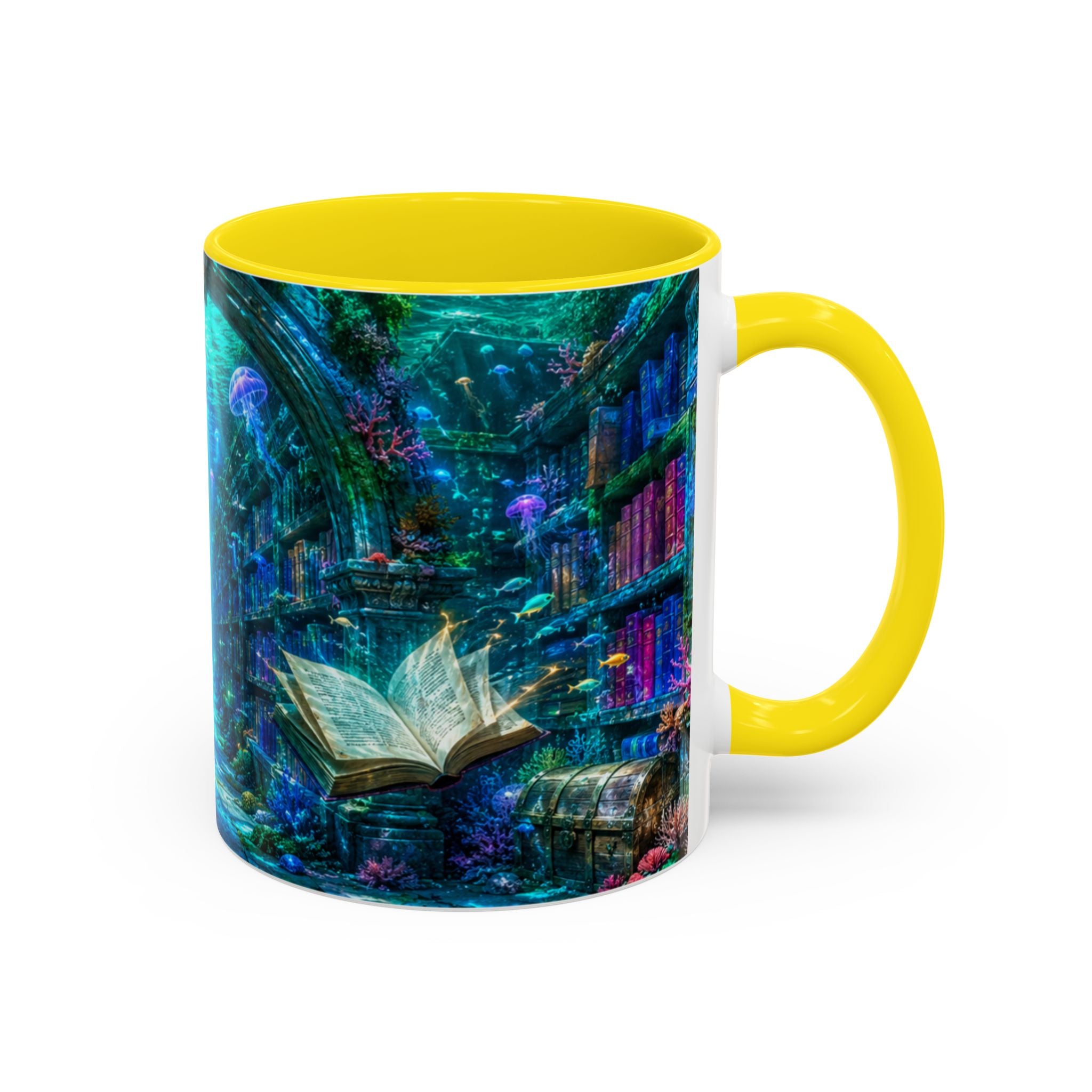 3D Library Bookshelf Mug Ceramic Book Lovers Coffee Mug Gifts Funny Accent Cup