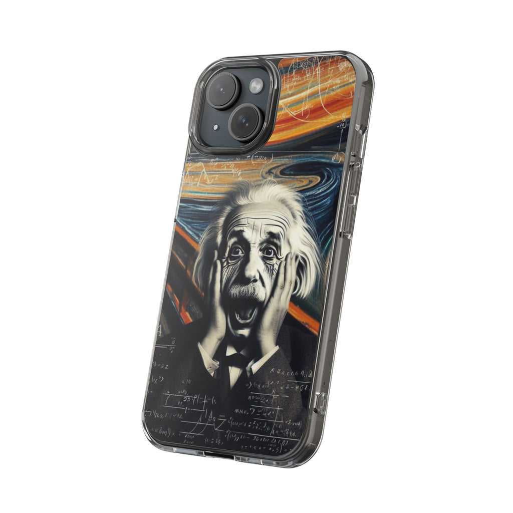 Funny Einstein Clear Phone Cases Edvard Munch Scream Unique iPhone Samsung Cases