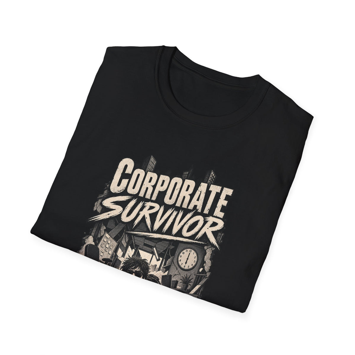 Funny Dark Humor Tshirt — Funny Office Tshirt Dark Humor Graphic Tee Unique Coworker Gift CORPORATE SURVIVOR Shirt