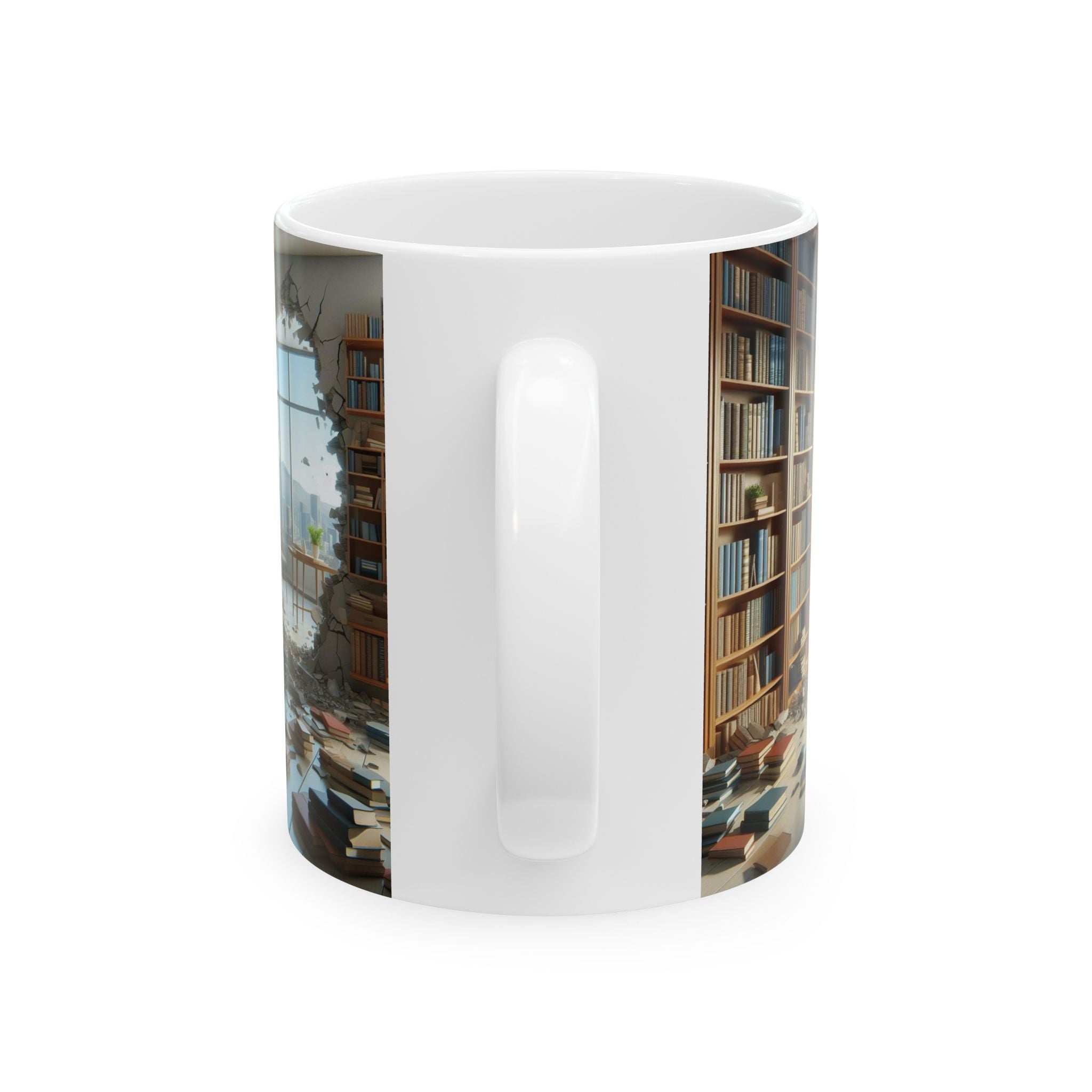 3D Library Bookshelf Mug Ceramic Mug Book Lovers Coffee Mug Gifts Funny Mug Cup 2026 Gift for dad mom