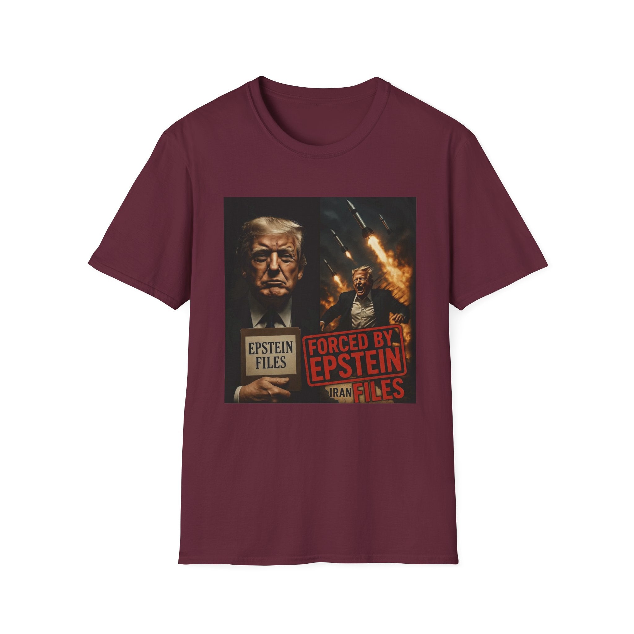 Funny Trump-Epstein T-Shirt Conspiracy Theory Unique Unisex Softstyle Tshirt