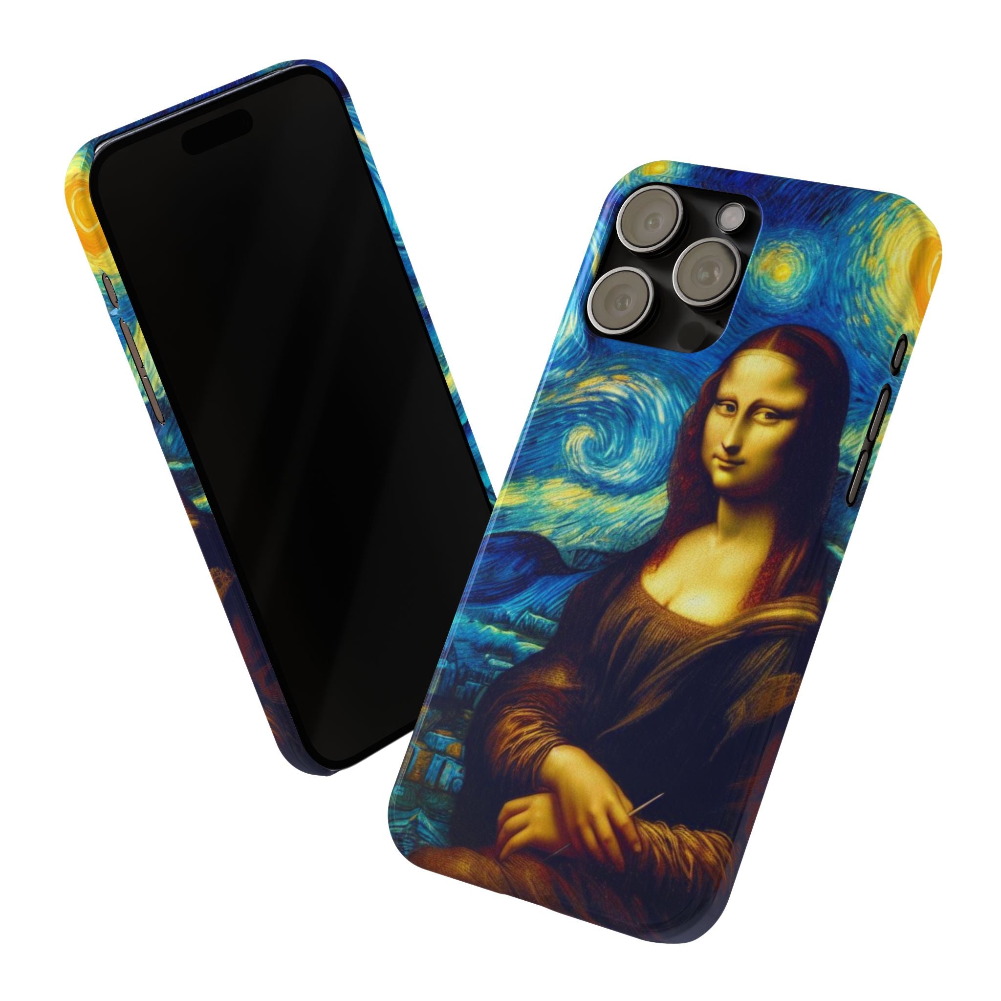 Funny Mona Lisa Phone Cases Van Gogh Starry Night Case Unique Gift iPhone 17 New