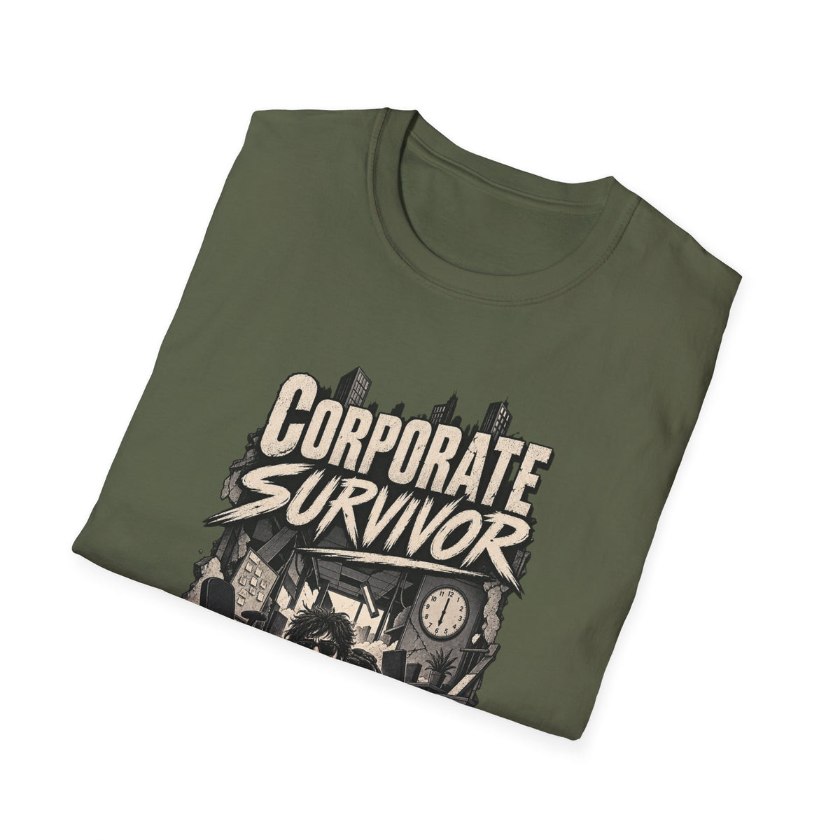 Funny Dark Humor Tshirt — Funny Office Tshirt Dark Humor Graphic Tee Unique Coworker Gift CORPORATE SURVIVOR Shirt