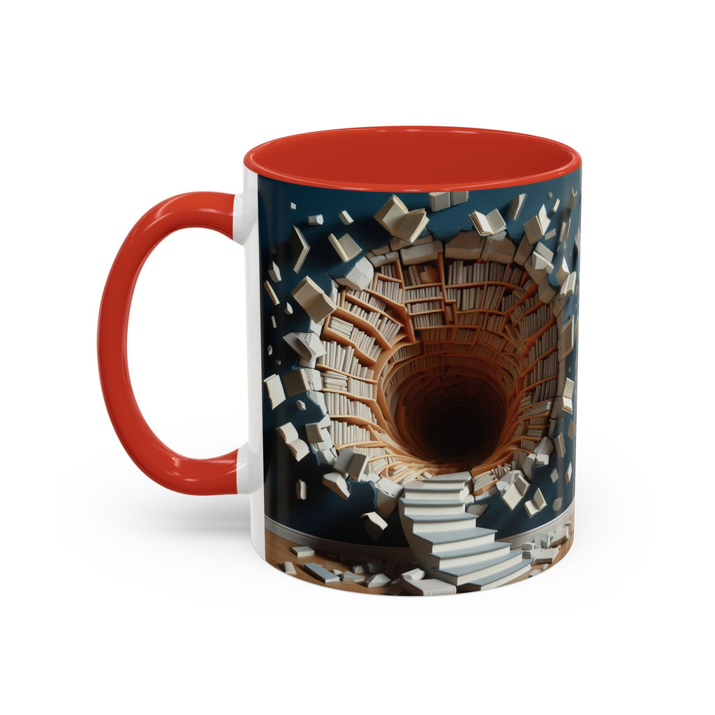 3D Bookshelf Mug-Library Book Mugs Office Ceramic Tea Cup Gift Accent Coffee Mug 2026