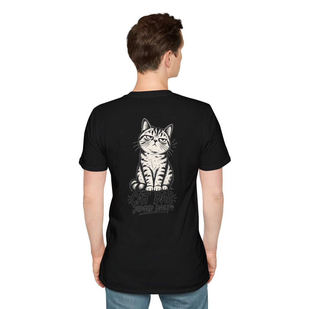 Cat Dad Shirt Judged Daily Funny Cat Lover Graphic Tee Dark Humor Tee Unique Gift Funny Tshirt