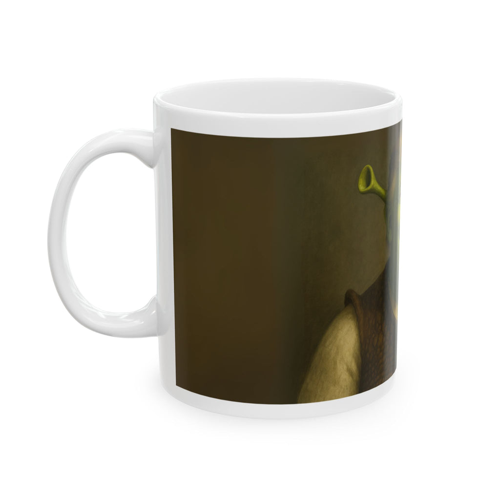 Funny Donald Trump as Shrek Unique White Ceramic Coffee Cup Best Gift Tea Mug