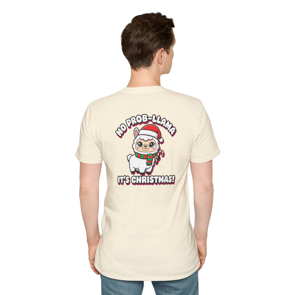 Cute Christmas Shirt No Prob Llama Its Christmas Funny Animal Unisex Softstyle Tee Christmas Gift