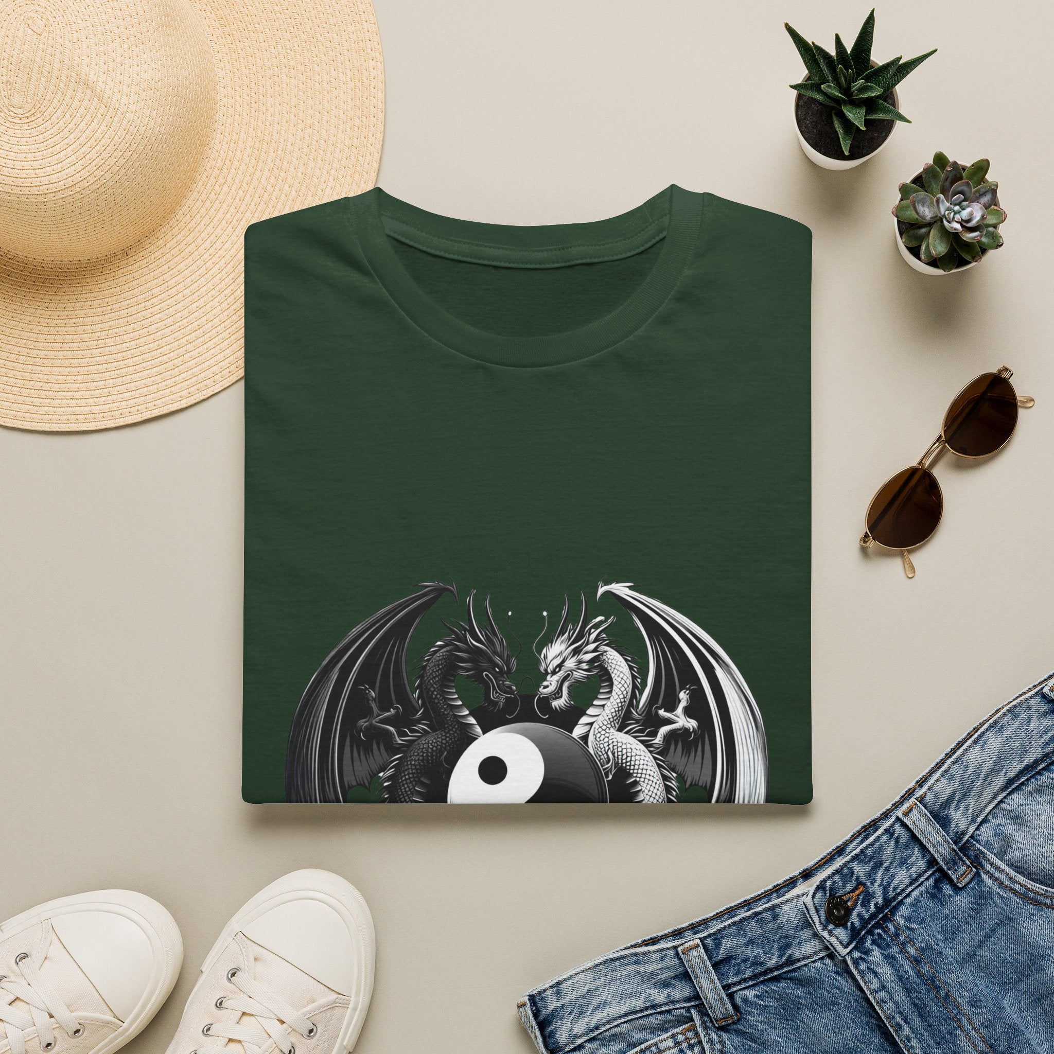 Dragon T-shirt Men Women Graphic Tee Clothing Apparel Chinese Dagon Symbol Gift