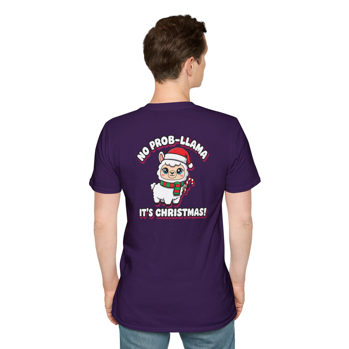 Cute Christmas Shirt No Prob Llama Its Christmas Funny Animal Unisex Softstyle Tee Christmas Gift
