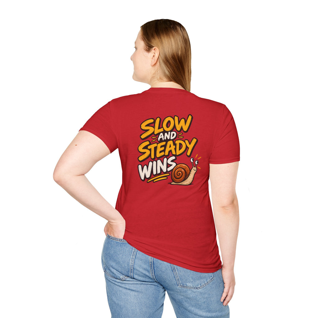 Funny Dark Humor Shirt Slow and Steady wins Funny Office Tee Unique Gift