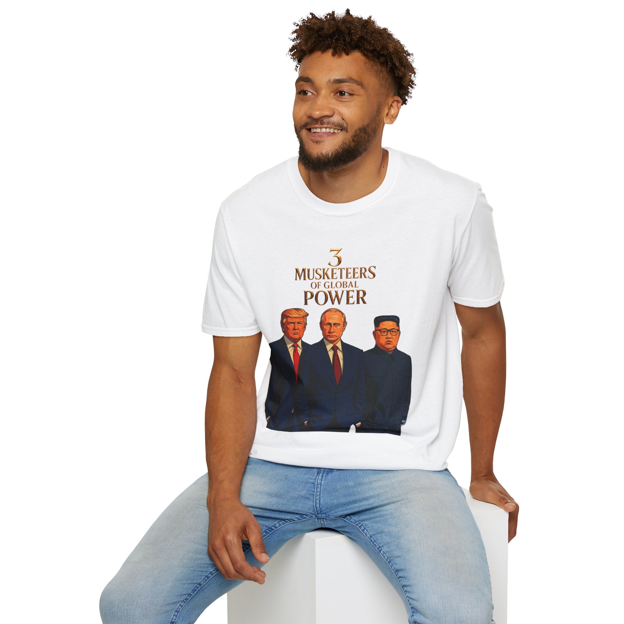 Funny Donald Trump Kim Putin T-Shirt Unique Unisex Softstyle Gift Men Woman Tee