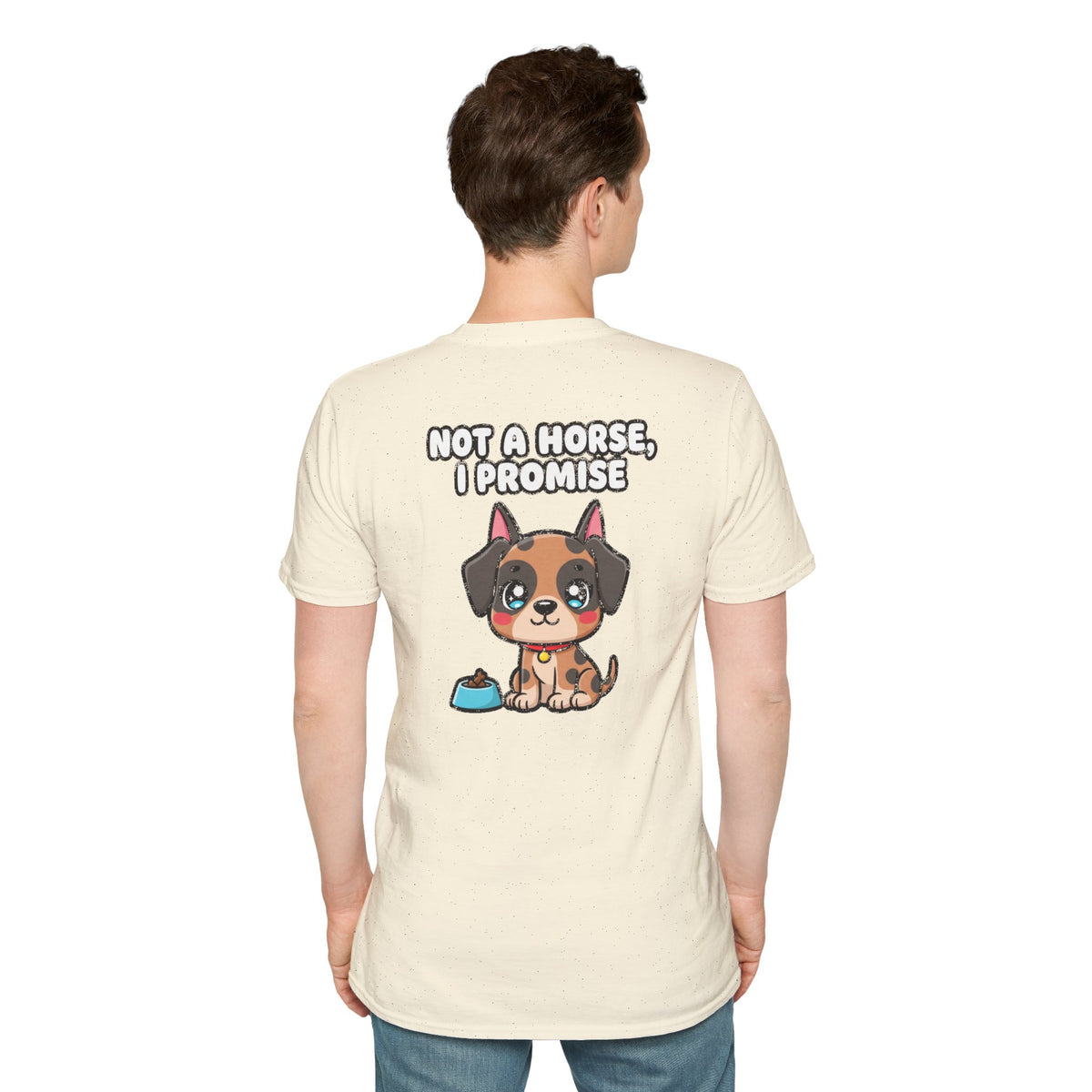 Cute Great Dane Shirt Not A Horse, I Promise Funny Dog Lover Unisex Softstyle Tee Gift