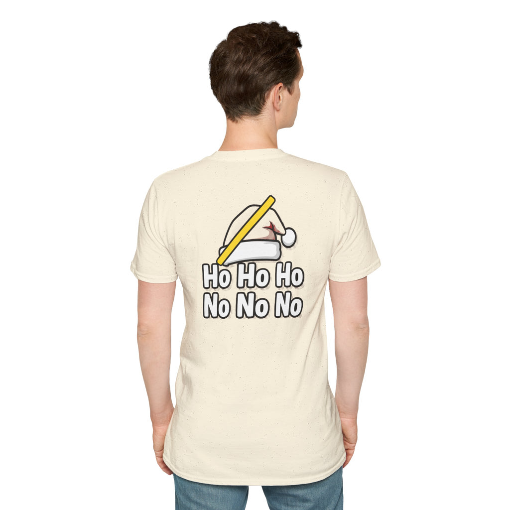Dark Humor Christmas Shirt Ho Ho Ho No No No Funny Sarcastic Unisex Softstyle Tee Adult Christmas Gift