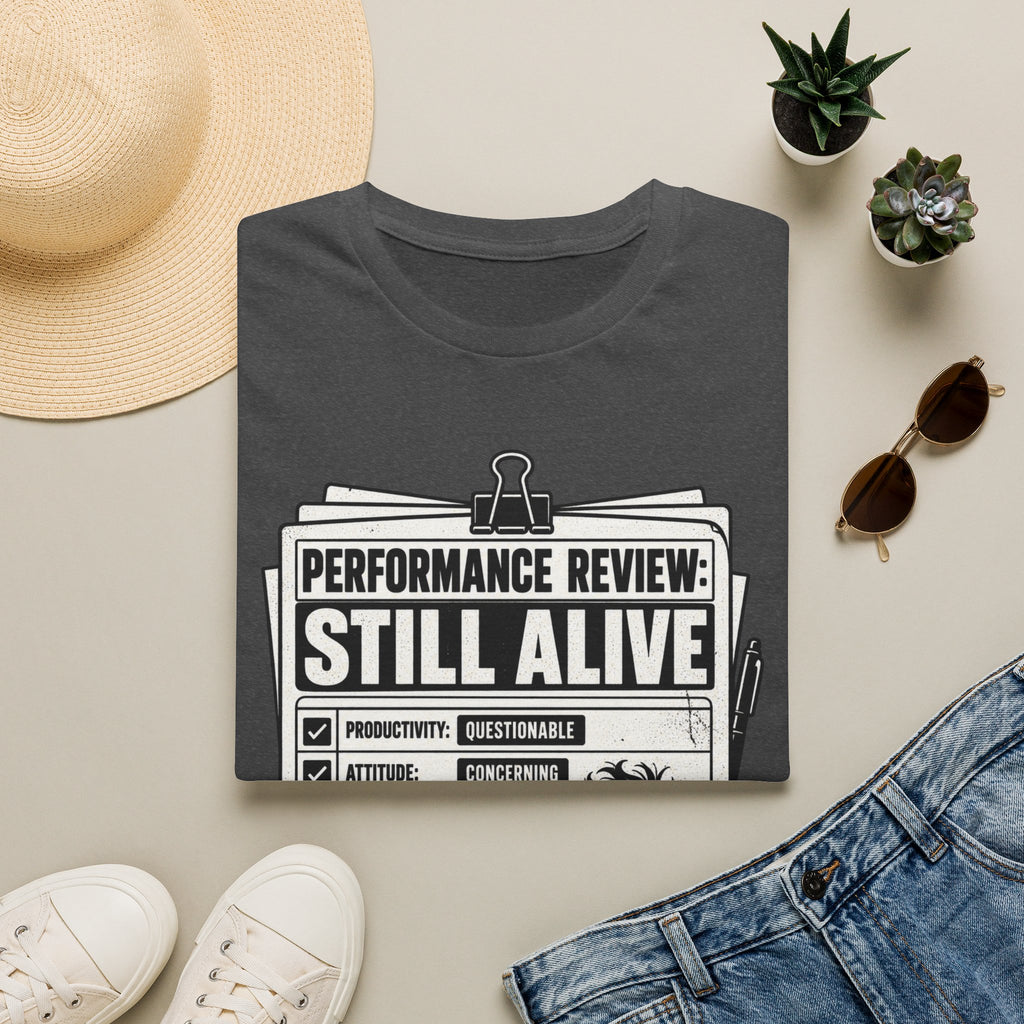 Funny Dark Humor Tshirt — Funny Office Tshirt Dark Humor Graphic Tee Unique Coworker Gift STILL ALIVE Shirt