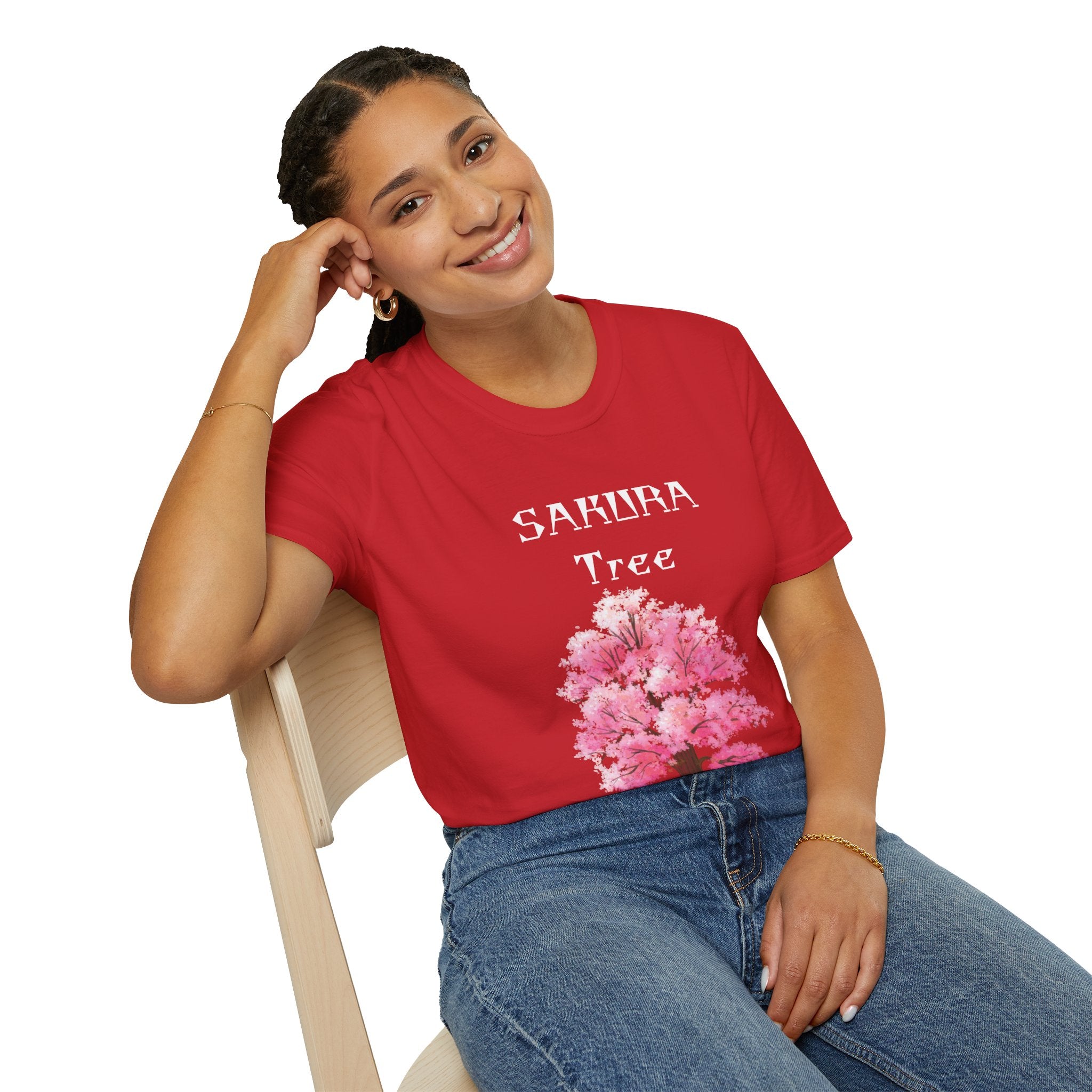 Sakura T-Shirt Japanese Art Shirt Unisex Softstyle Cherry Blossom Flower T-shirt