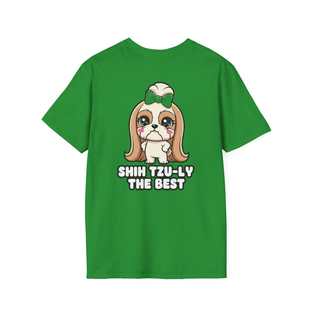 Cute Shih Tzu Shirt Shih Tzu-ly The Best Funny Dog Lover Unisex Softstyle Tee Gift