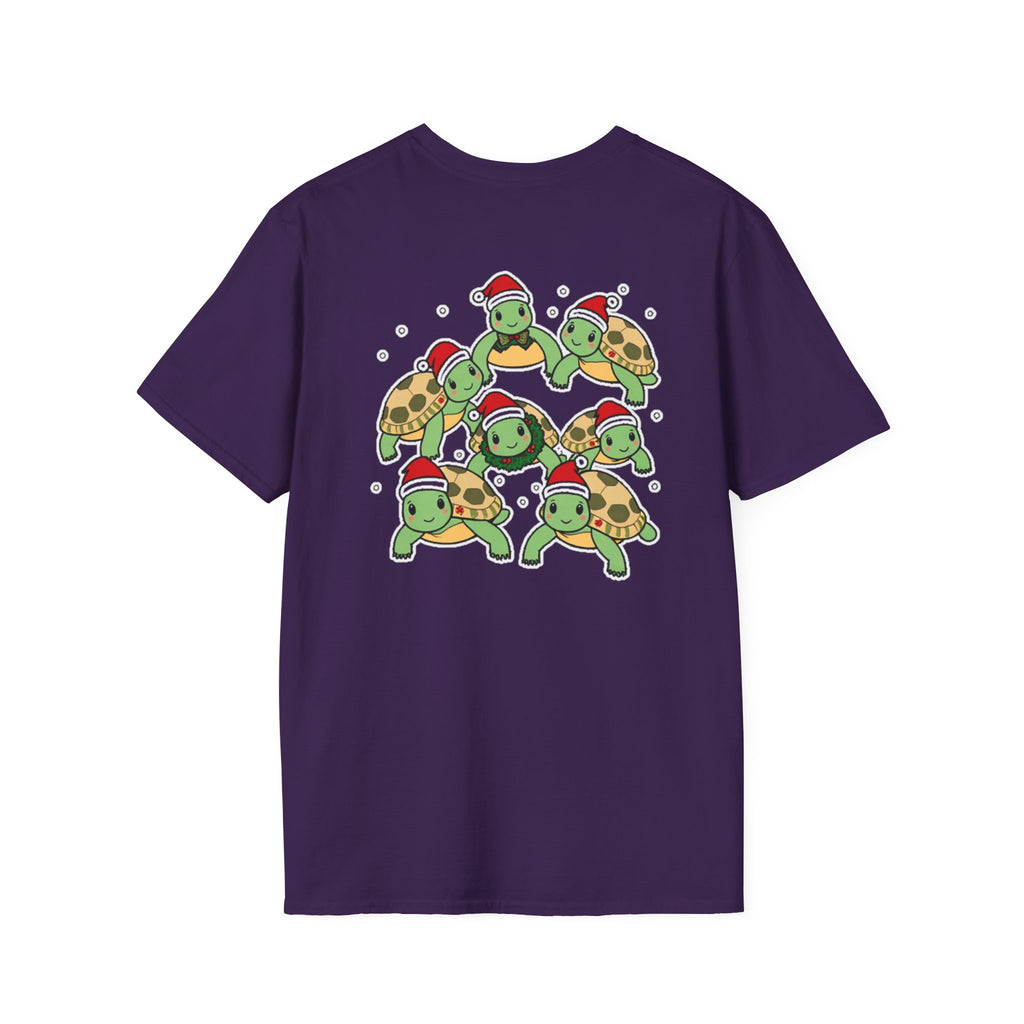 Christmas Turtles Family T-Shirt | Cute Cartoon Unique Holiday Design Gift Shirt