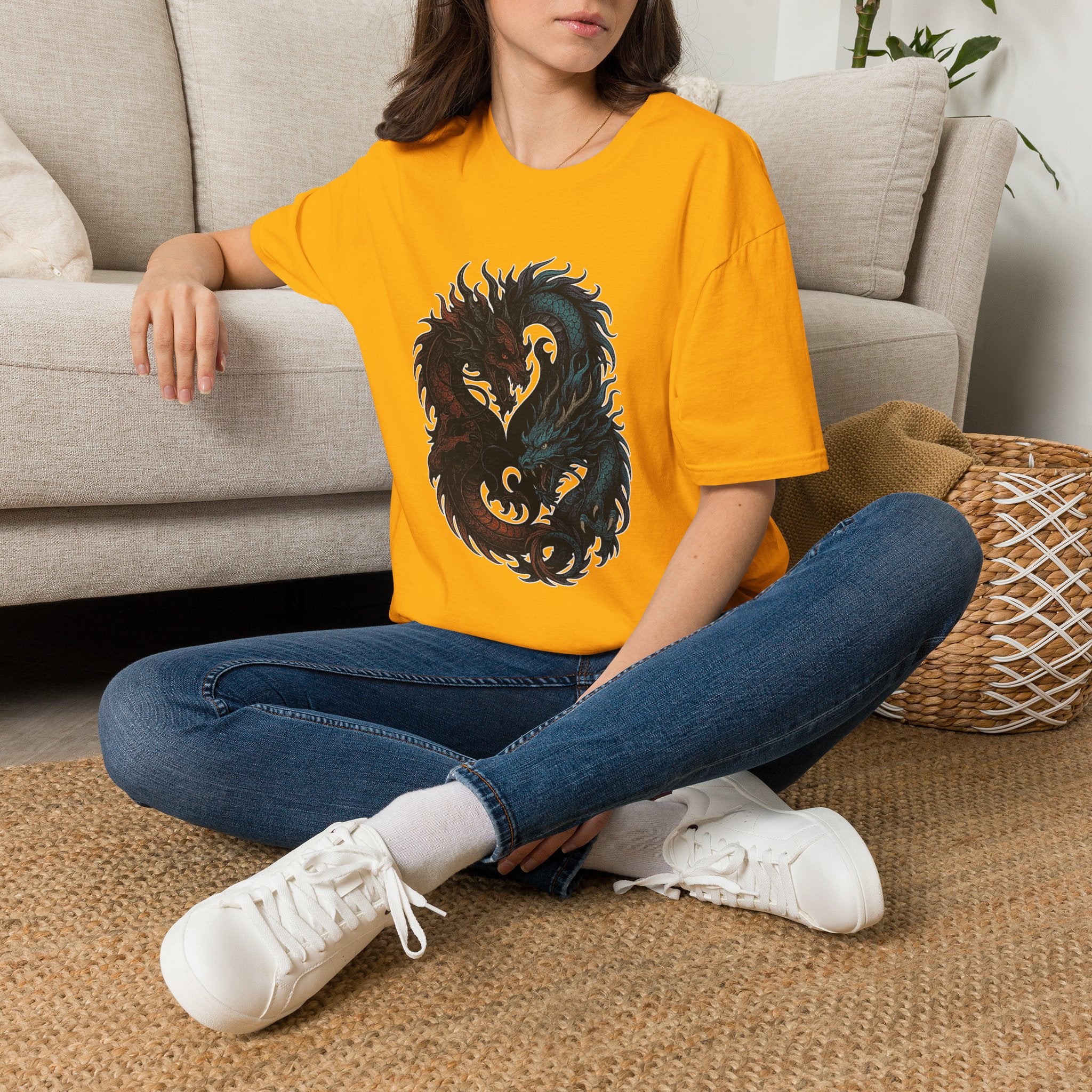 Dragon T-shirt Men Women Graphic Tee Clothing Apparel Chinese Dagon Symbol Gift