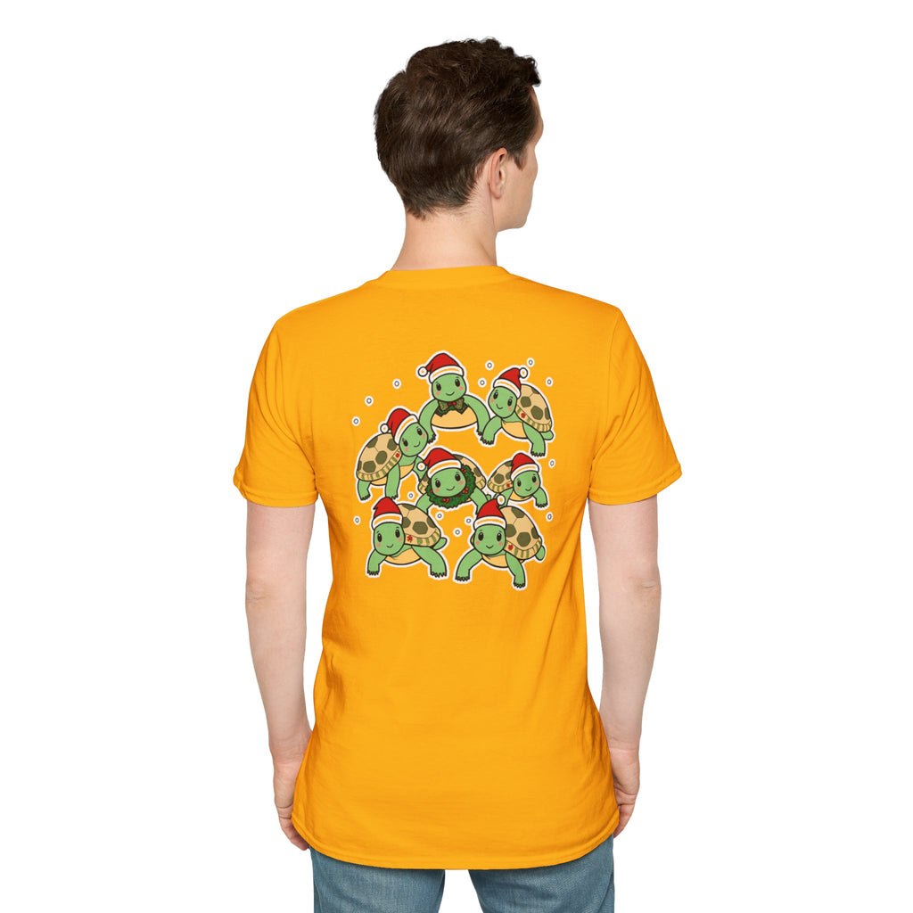 Christmas Turtles Family T-Shirt | Cute Cartoon Unique Holiday Design Gift Shirt
