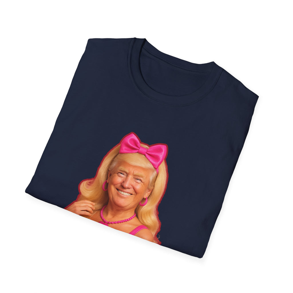 Funny Unique Donald Trump Barbie Unisex T-Shirt Best Gag Gift Cotton Print Soft