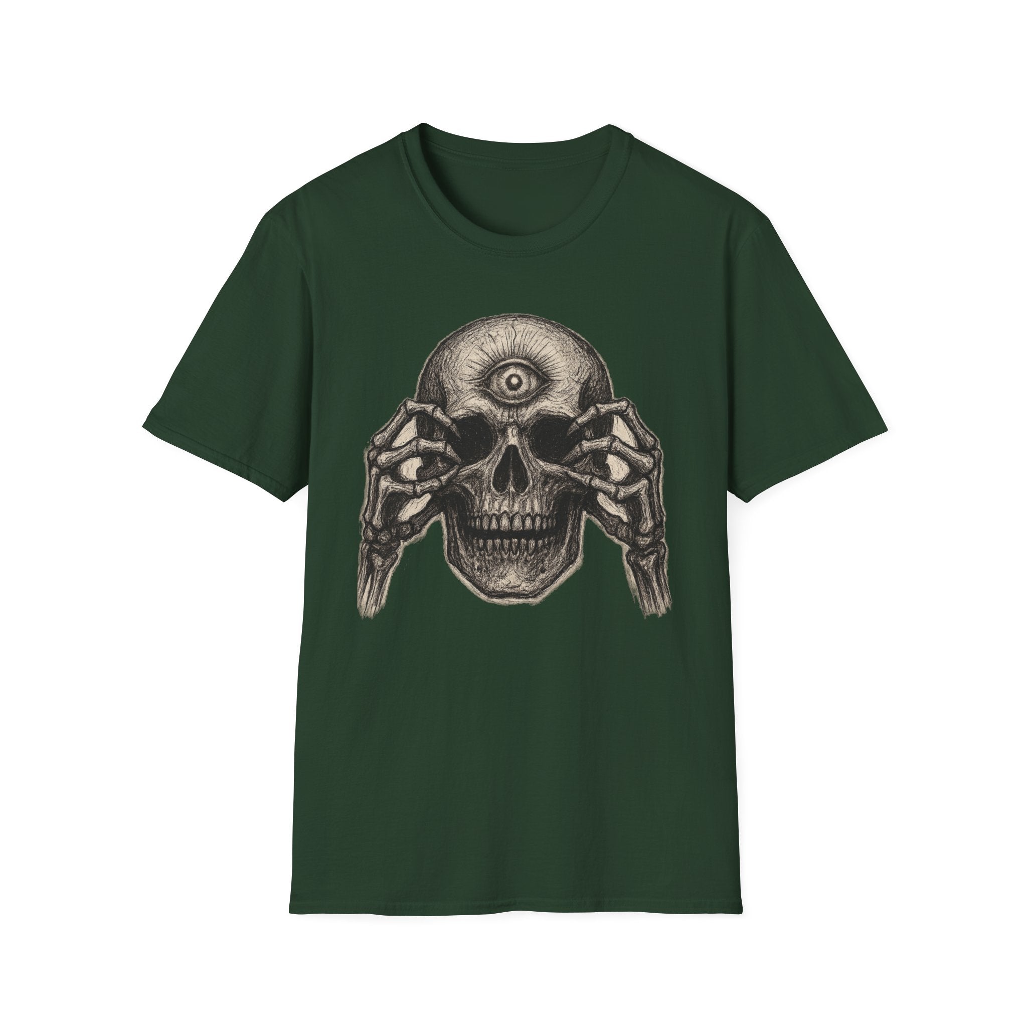 Mens Skull T-shirt Graphic Tees Skeleton Apparel Clothing Skulls Accessories Best Gift