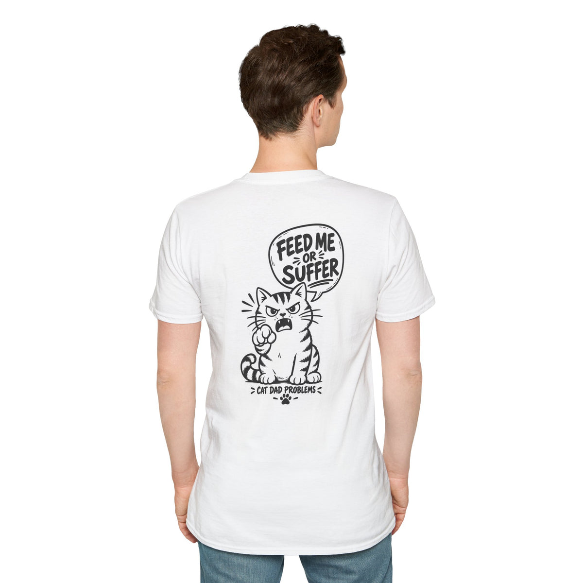 Cat Dad Shirt Pet Lover Tshirt Funny Cat Lover Graphic Tee Dark Humor Tee Unique Gift Funny Tshirt