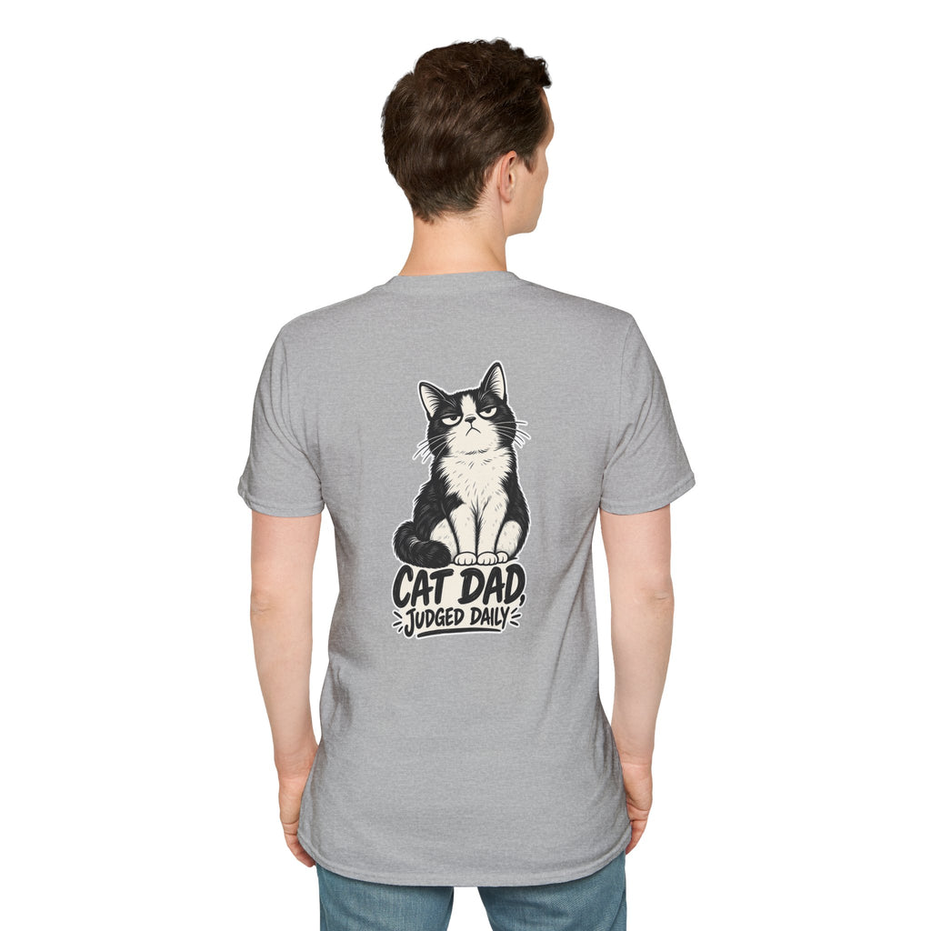 Cat Dad Shirt Judged Daily Funny Cat Lover Graphic Tee Dark Humor Tee Unique Gift Funny Tshirt