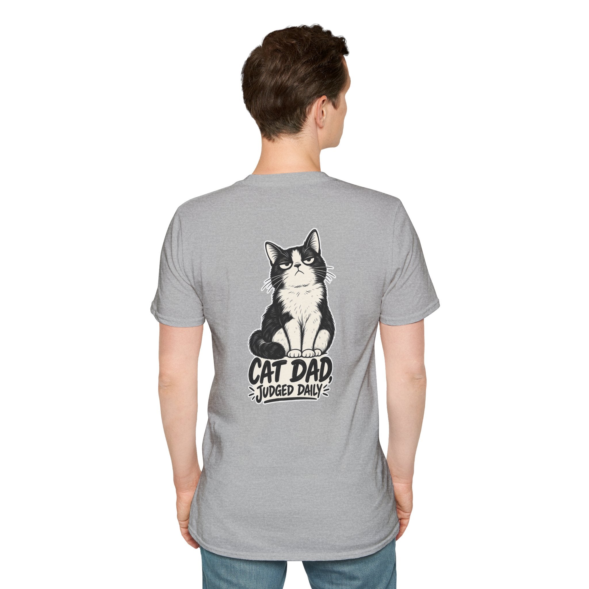 Cat Dad Shirt Judged Daily Funny Cat Lover Graphic Tee Dark Humor Tee Unique Gift Funny Tshirt