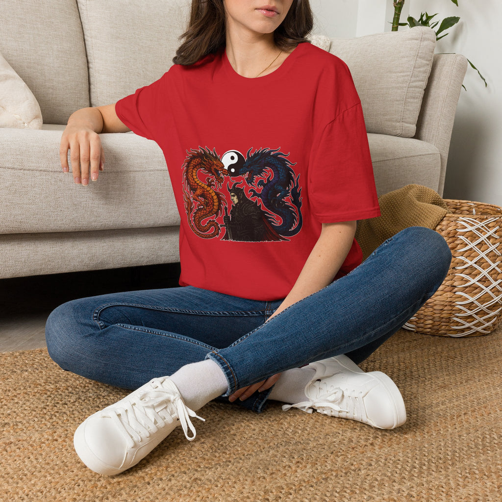 Dragon T-shirt Men Women Graphic Tee Clothing Apparel Chinese Dagon Symbol Gift