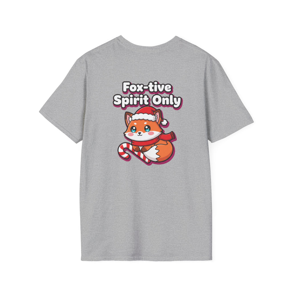 Cute Christmas Shirt Foxtive Spirit Only Funny Animal Unisex Softstyle Tee Christmas Gift