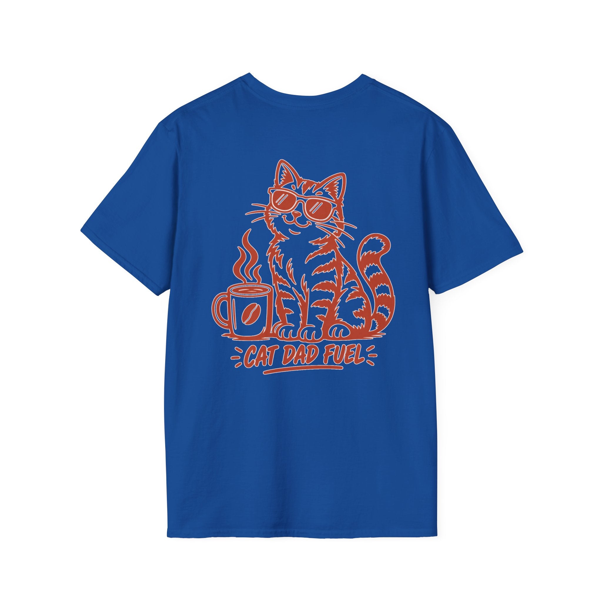 Cat Dad Shirt Cat Dad Fuel Funny Coffee Cat Lover Graphic Tee Unique Gift Funny Tshirt