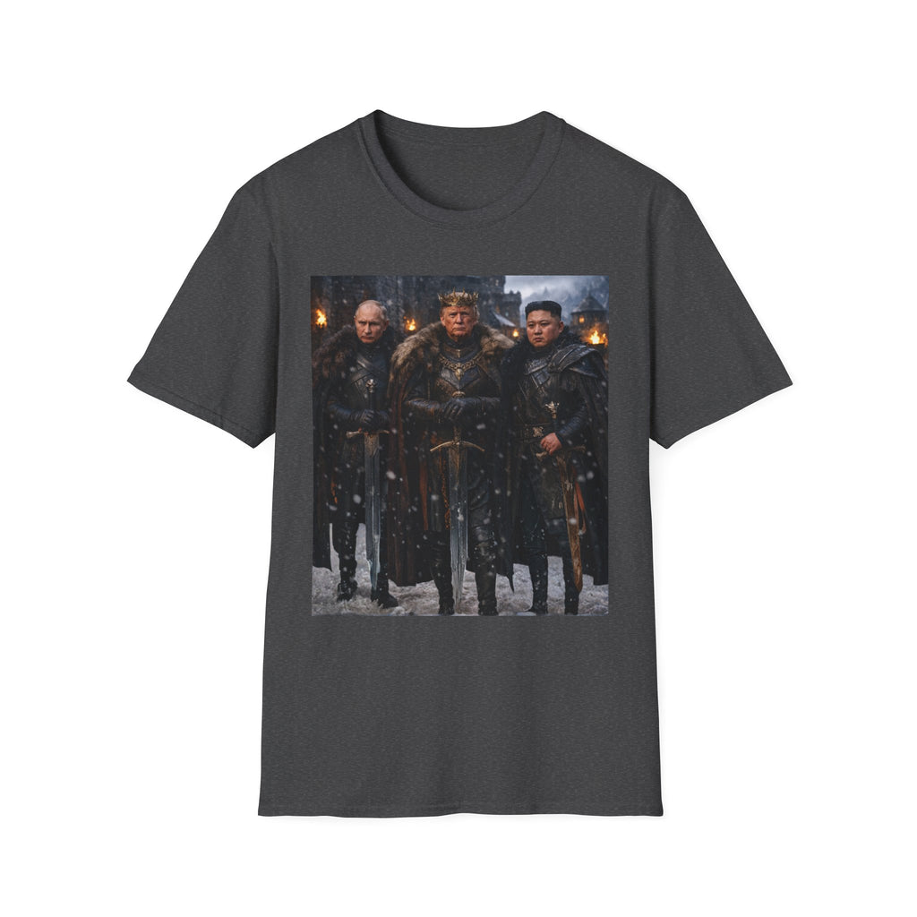 Funny Trump Putin Kim Jong Unique T-Shirt Artwork Throne Unisex Softstyle Tshirt