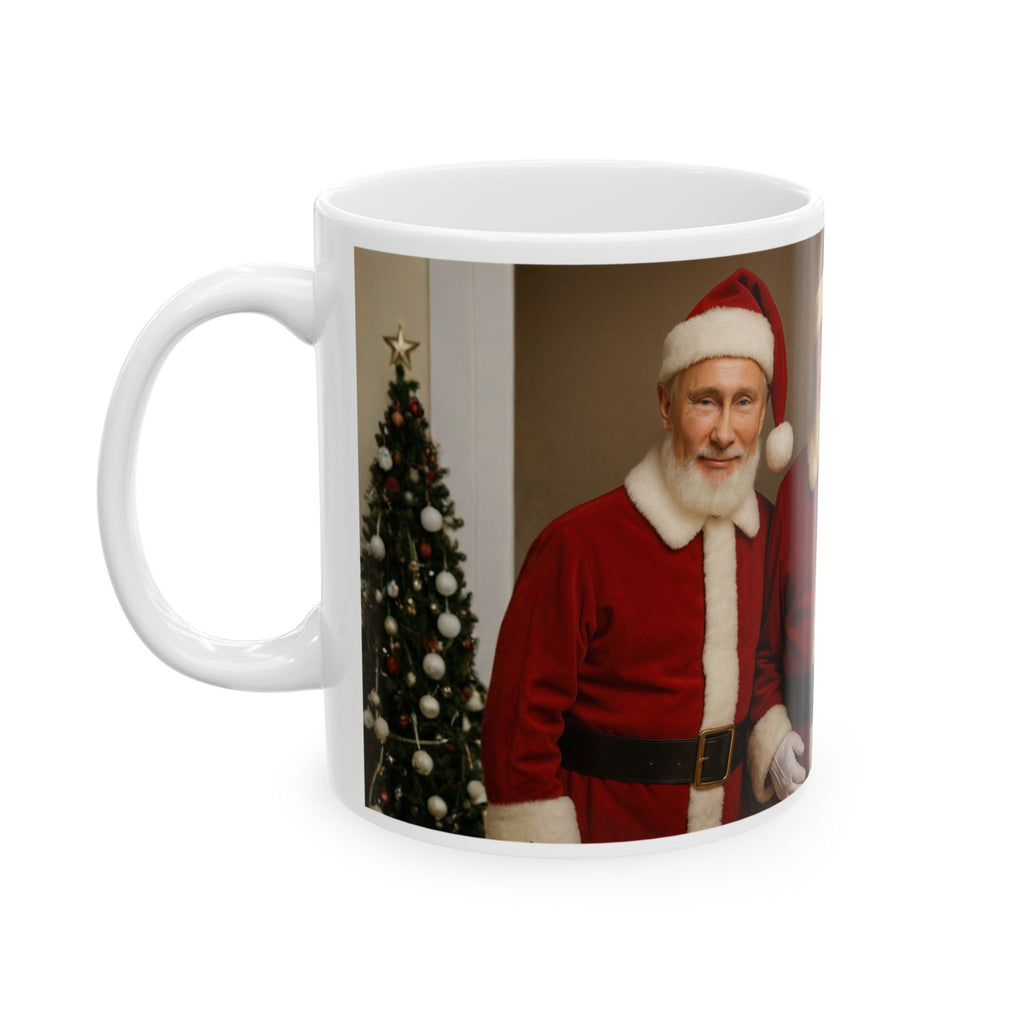 Funny Christmas Donald Trump Kim Putin Santa Claus Coffee Cup Tea Mug Unique