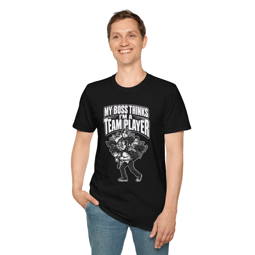 Funny Dark Humor Tshirt — Funny Office Tshirt Dark Humor Graphic Tee Unique Coworker Gift TEAM PLAYER Shirt