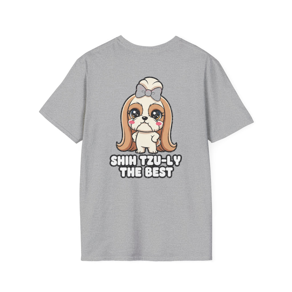 Cute Shih Tzu Shirt Shih Tzu-ly The Best Funny Dog Lover Unisex Softstyle Tee Gift