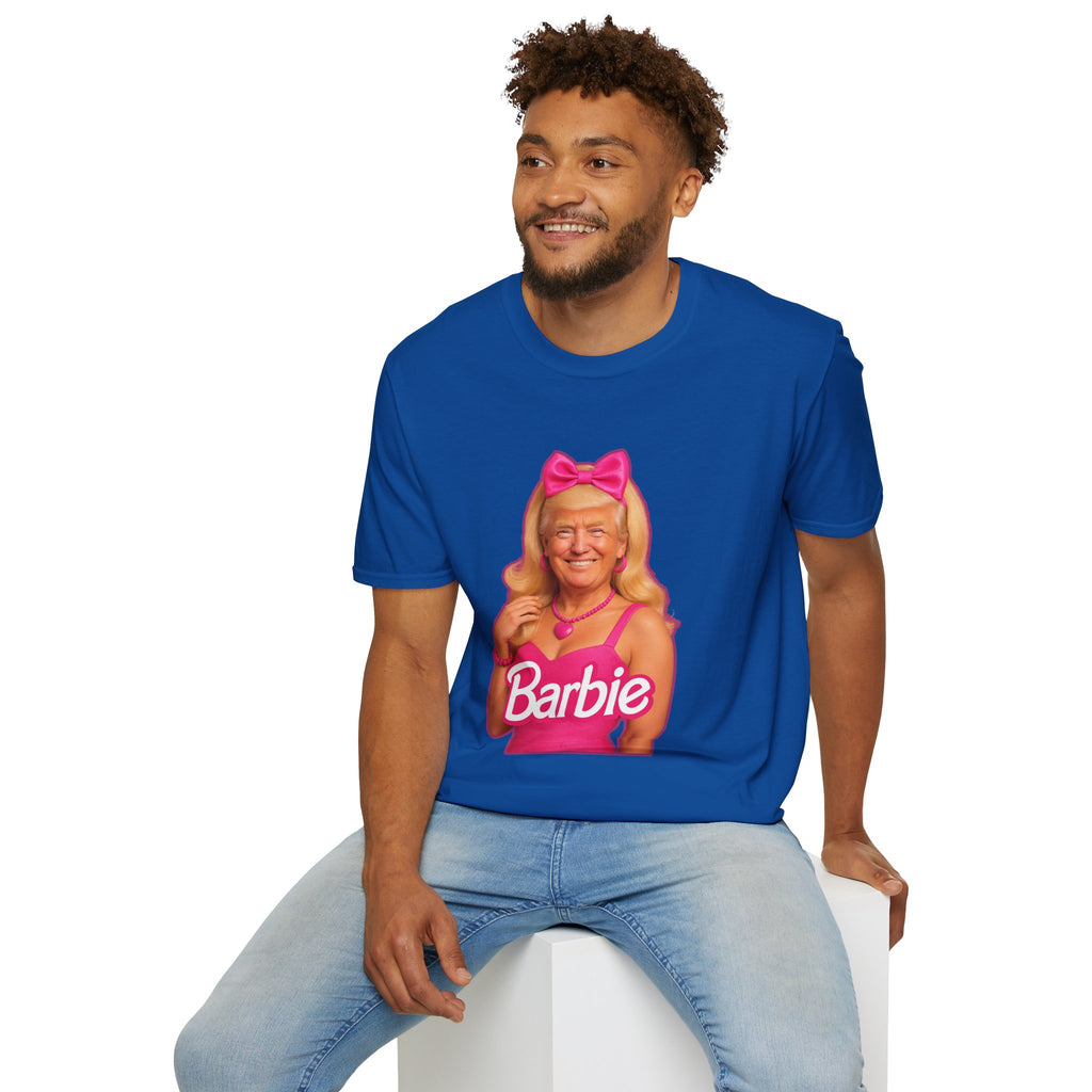 Funny Unique Donald Trump Barbie Unisex T-Shirt Best Gag Gift Cotton Print Soft