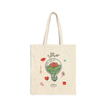 Love Flower Cotton Canvas Shopping Tote Bag Lady School Recycle Handbag Fashion