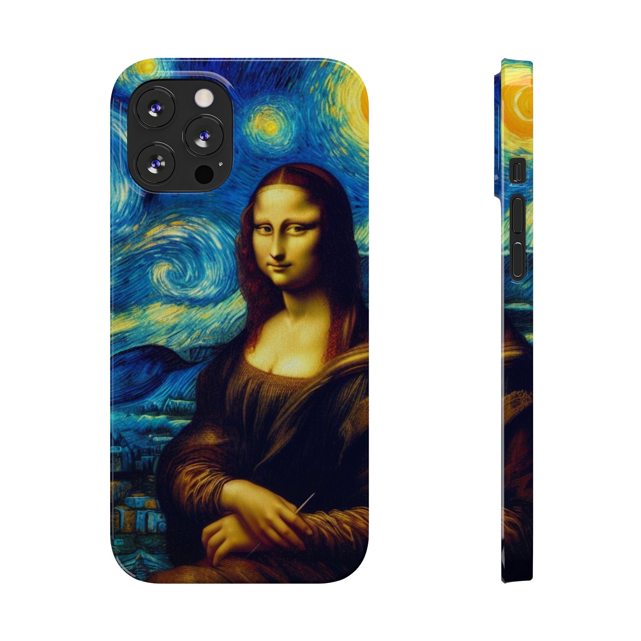 Funny Mona Lisa Phone Cases Van Gogh Starry Night Case Unique Gift iPhone 17 New