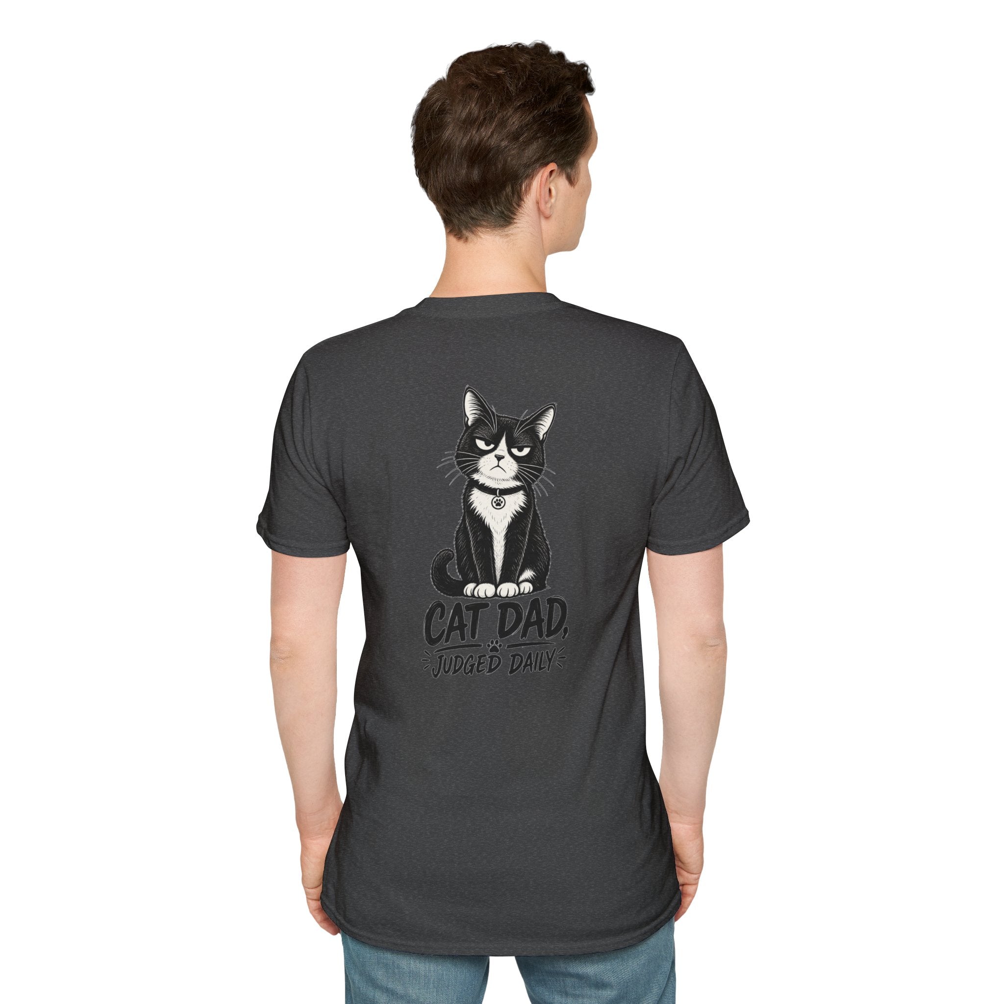 Cat Dad Shirt Judged Daily Funny Cat Lover Graphic Tee Dark Humor Tee Unique Gift Funny Tshirt