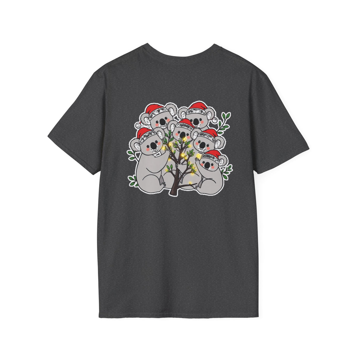 Cute Christmas Koalas Shirt Funny Santa Hat Unisex Softstyle Tee Unique Shirt Gift