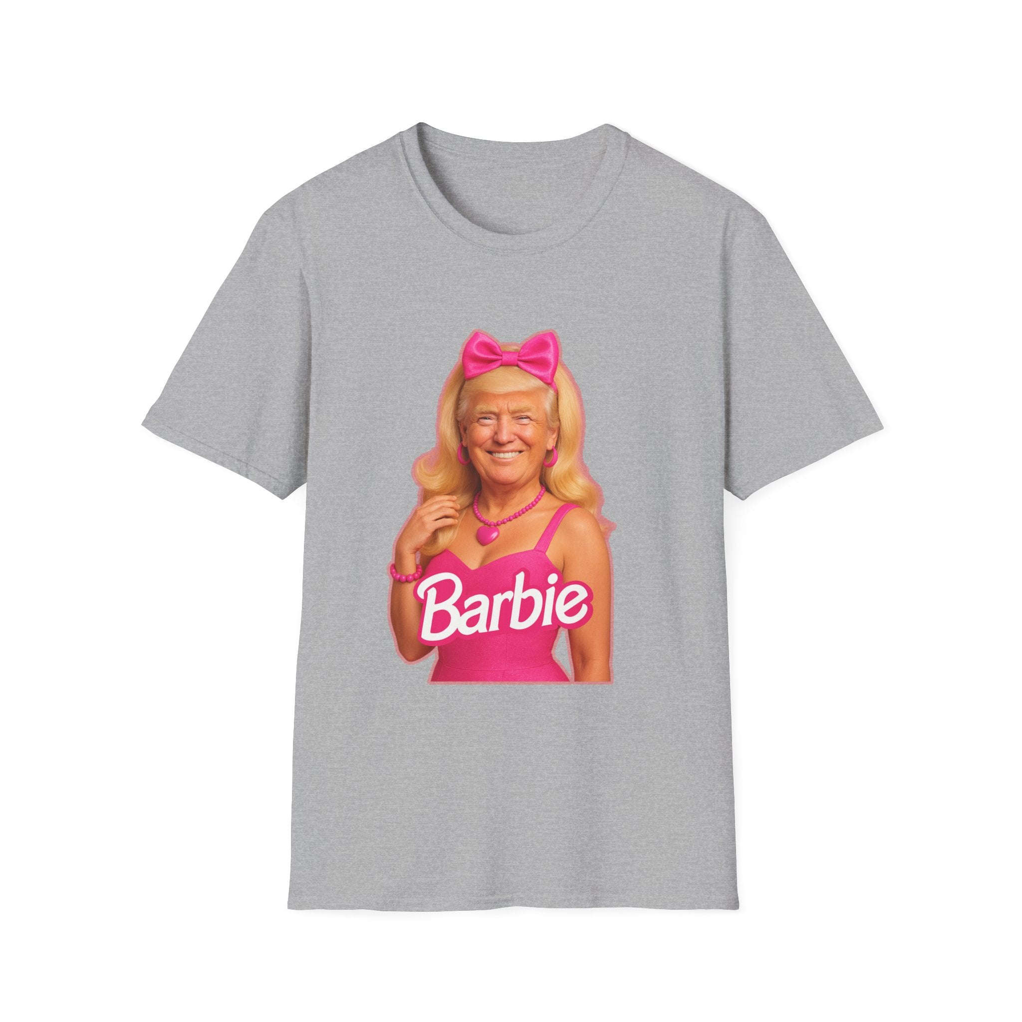 Funny Unique Donald Trump Barbie Unisex T-Shirt Best Gag Gift Cotton Print Soft