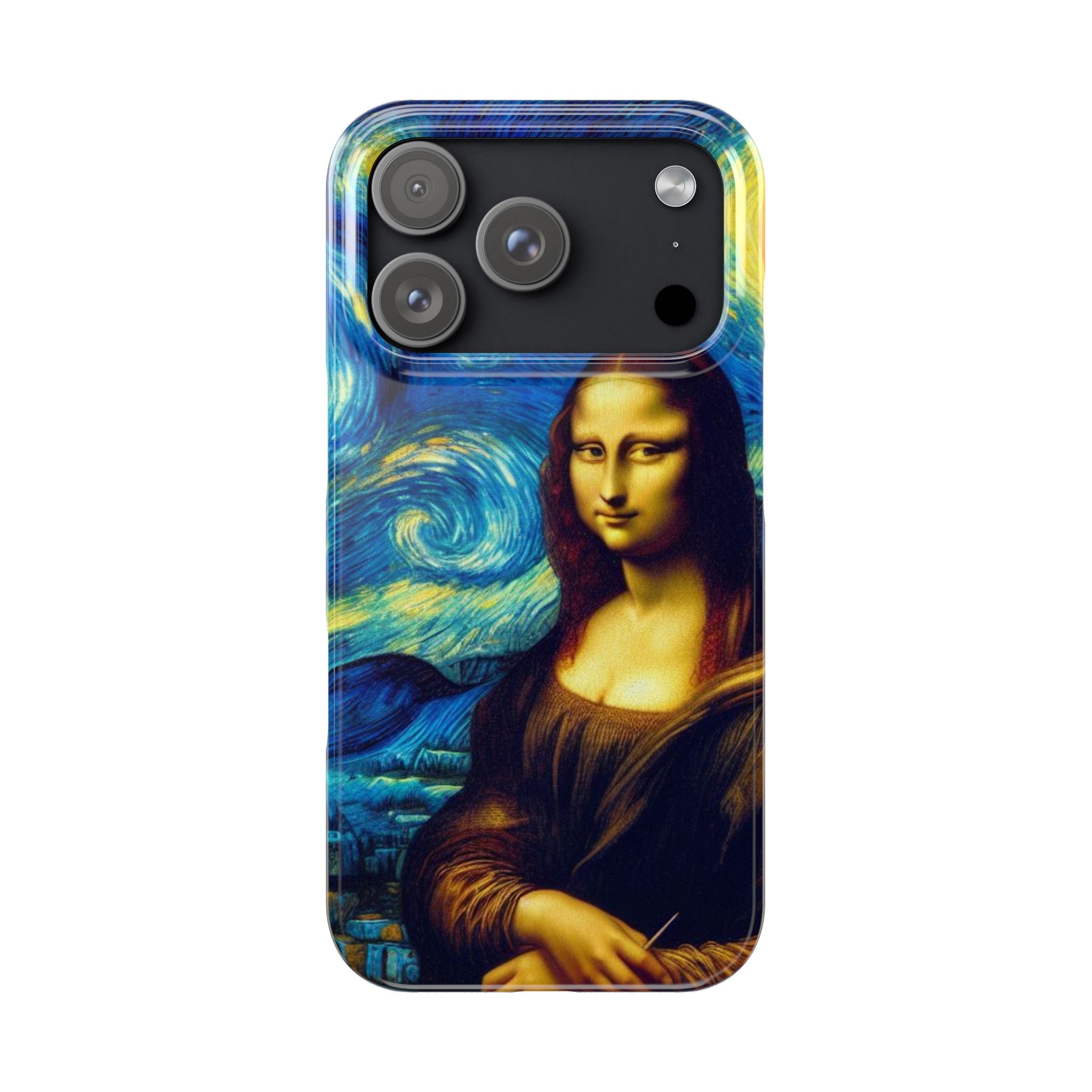 Funny Mona Lisa Phone Cases Van Gogh Starry Night Case Unique Gift iPhone 17 New