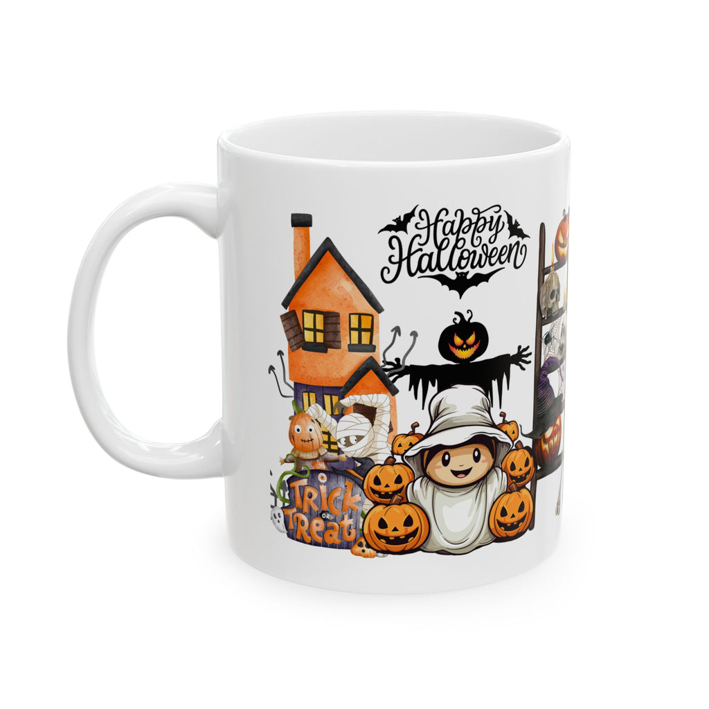 Happy Halloween Coffee Mug Cute Party Funny Gift For Kid Pumpkin Spooky Boo 11oz